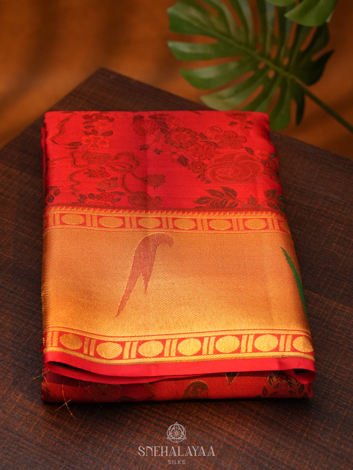 Red Kanjivaram Silk Saree