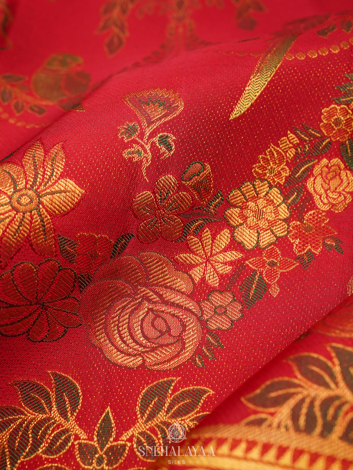 Red Kanjivaram Silk Saree