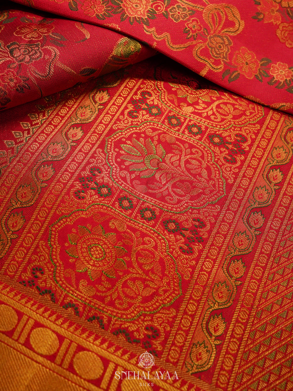 Red Kanjivaram Silk Saree