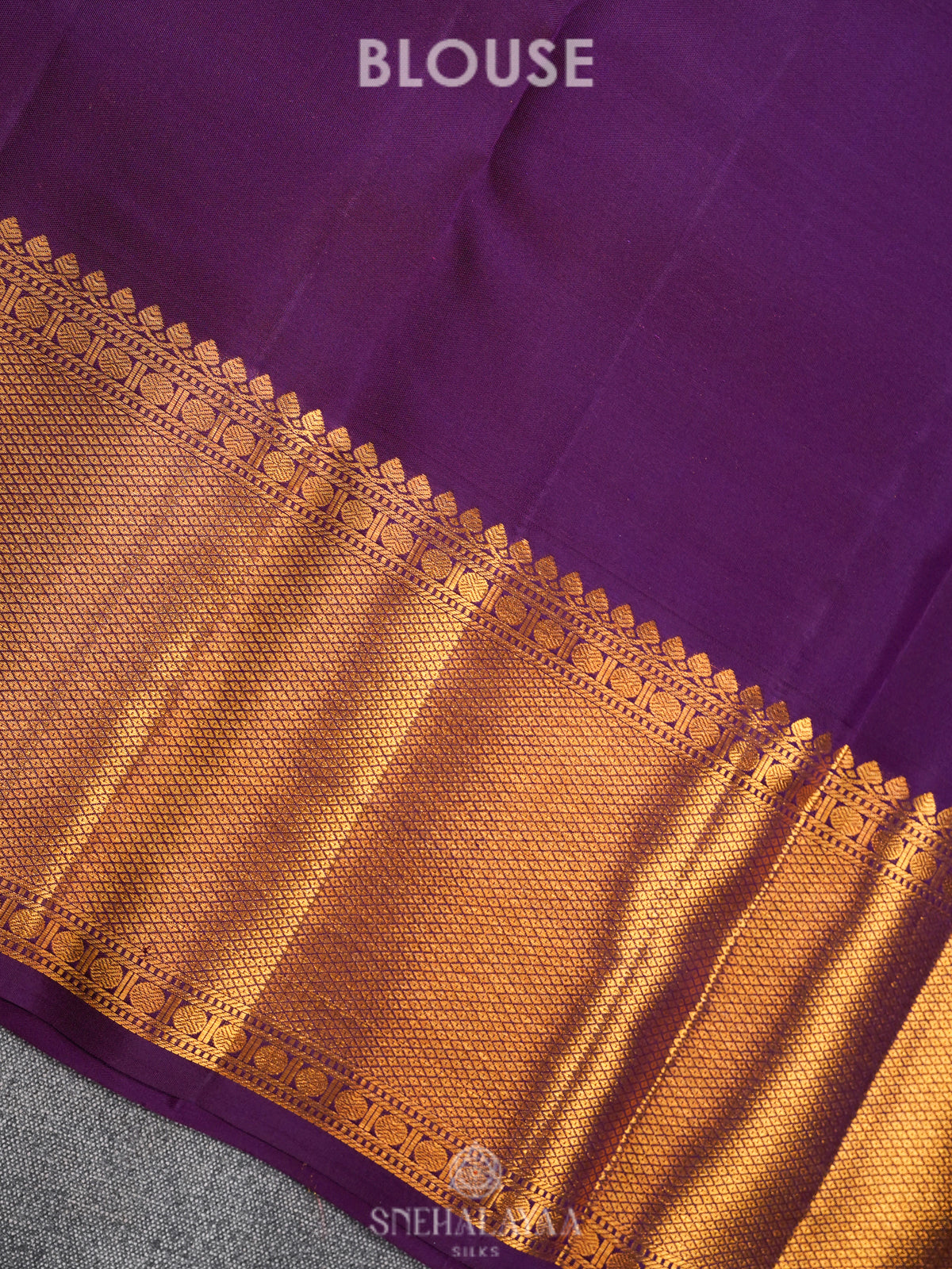 Purple Kanjivaram Silk Saree