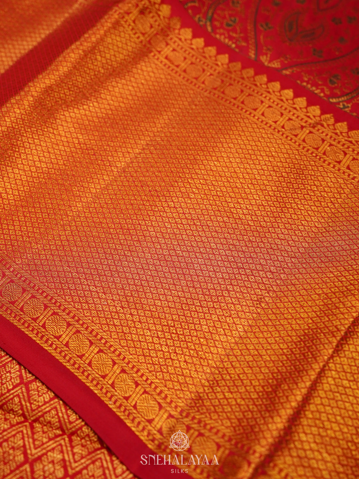 Red Kanjivaram Silk Saree