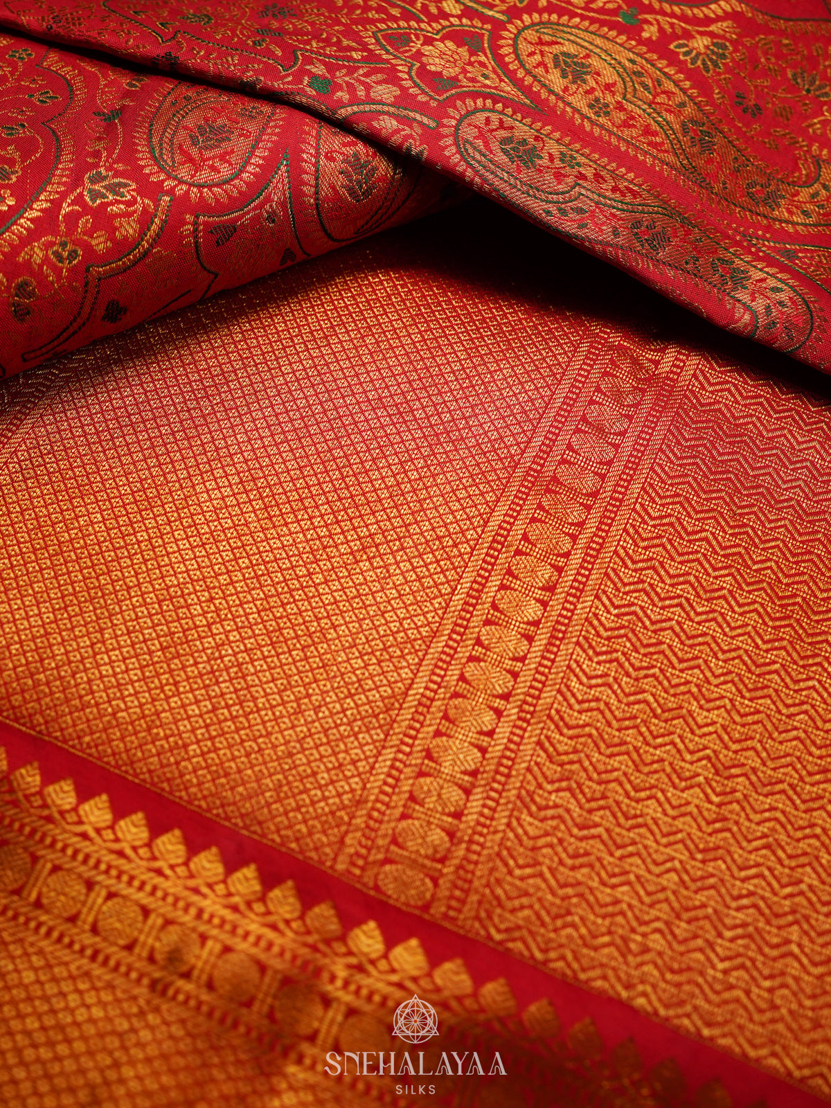 Red Kanjivaram Silk Saree