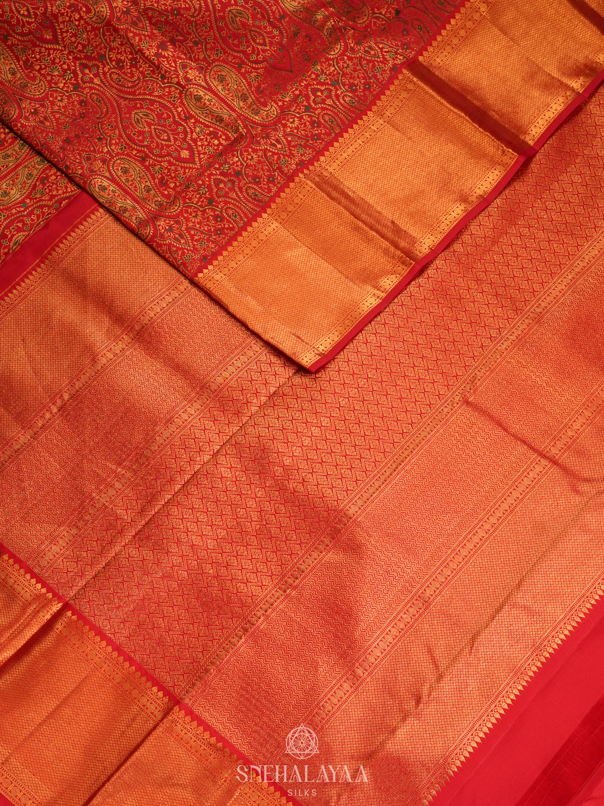 Red Kanjivaram Silk Saree