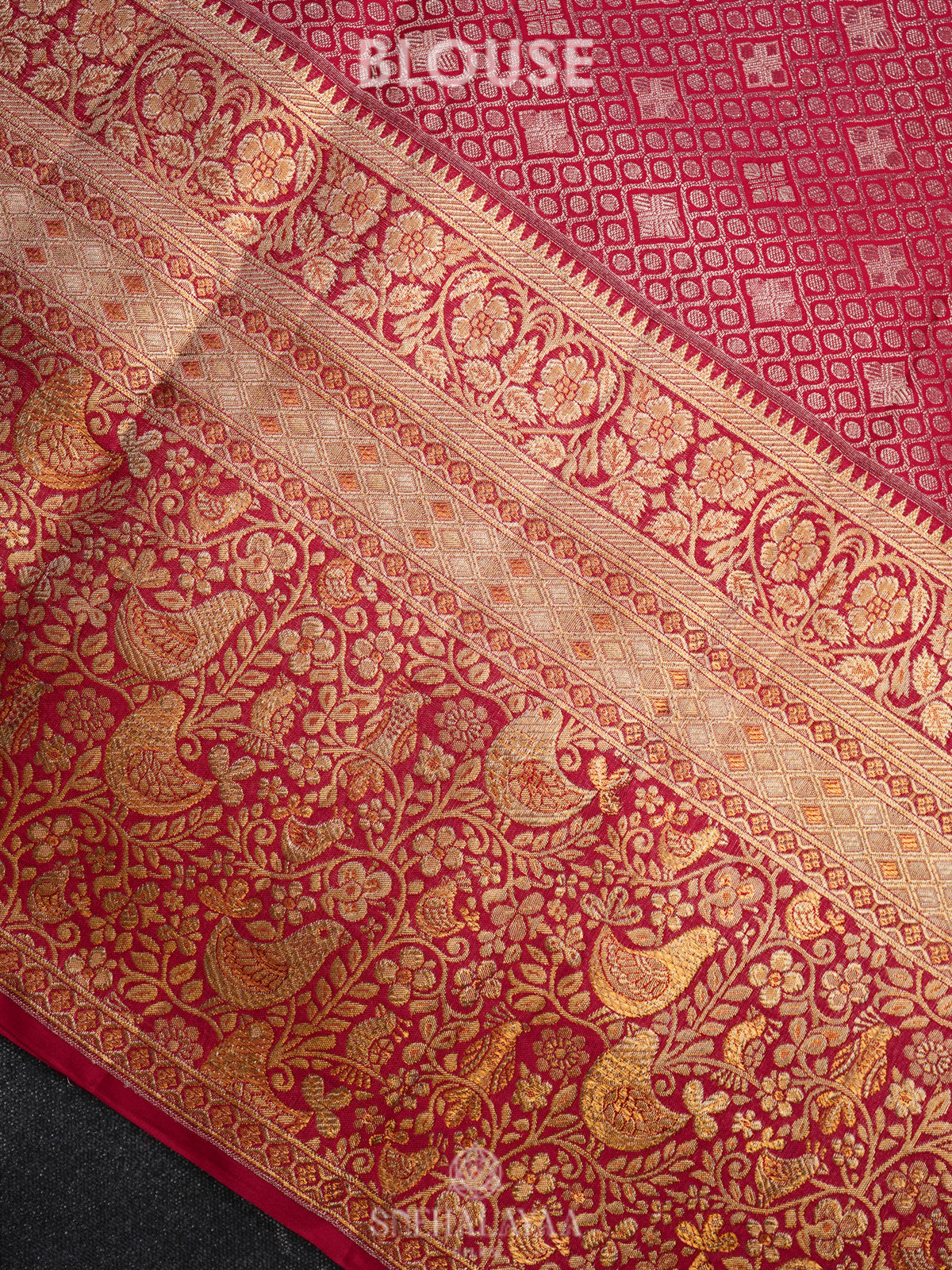 Cream Kanjivaram Silk Saree