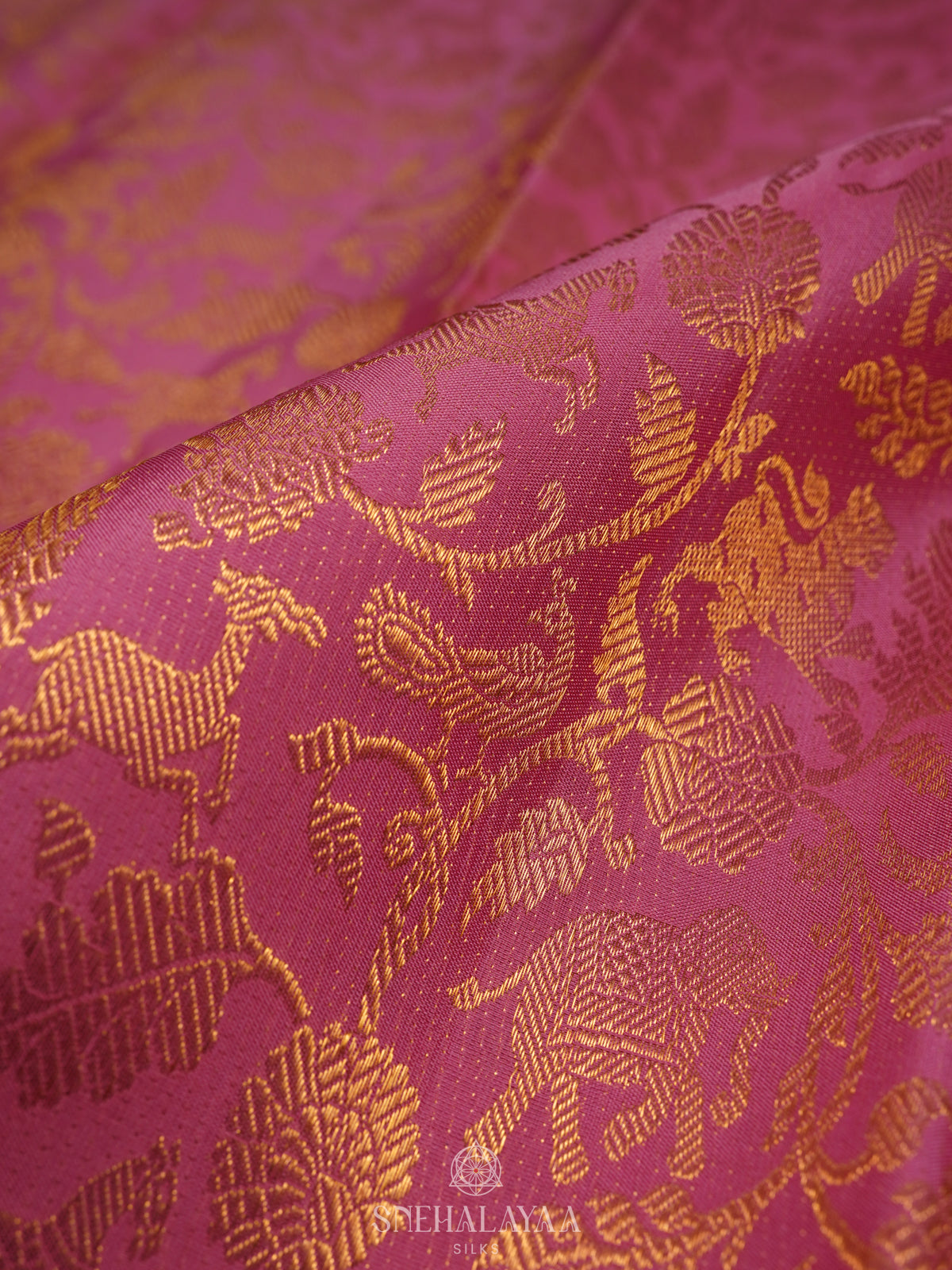 Pink Kanjivaram Silk Saree