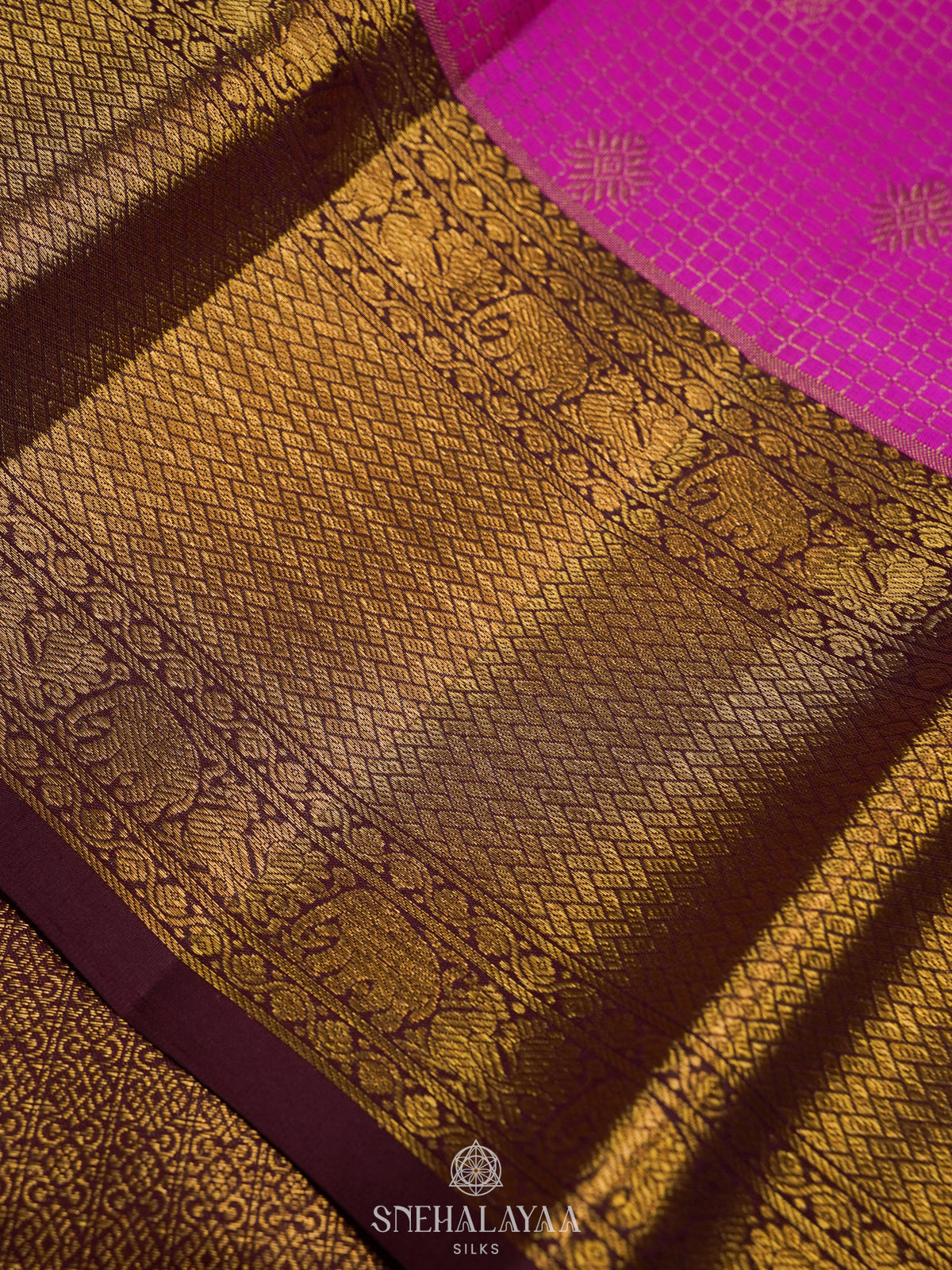 Pink Kanjivaram Silk Saree