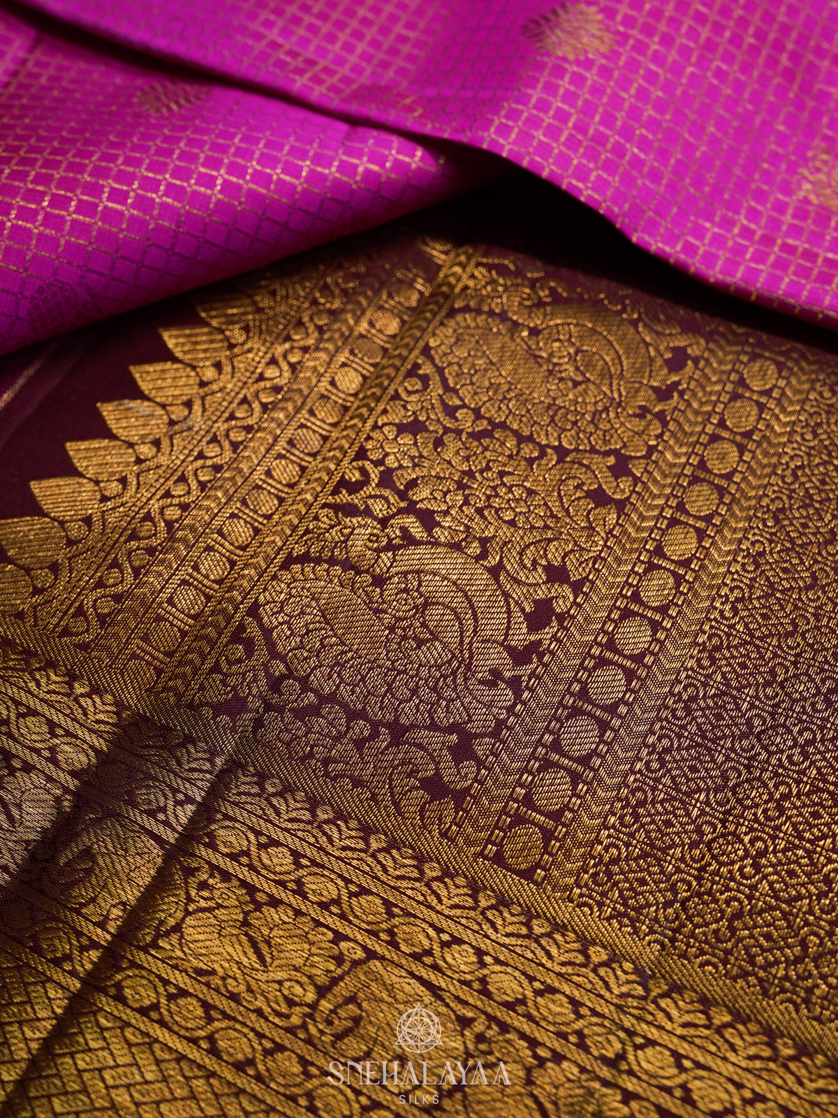 Pink Kanjivaram Silk Saree