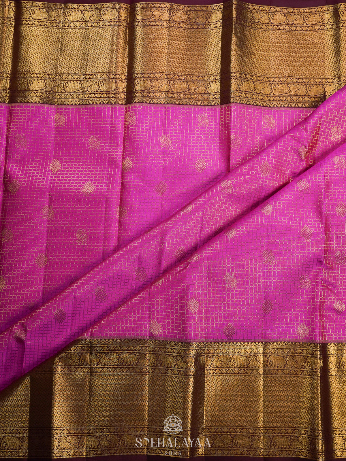 Pink Kanjivaram Silk Saree
