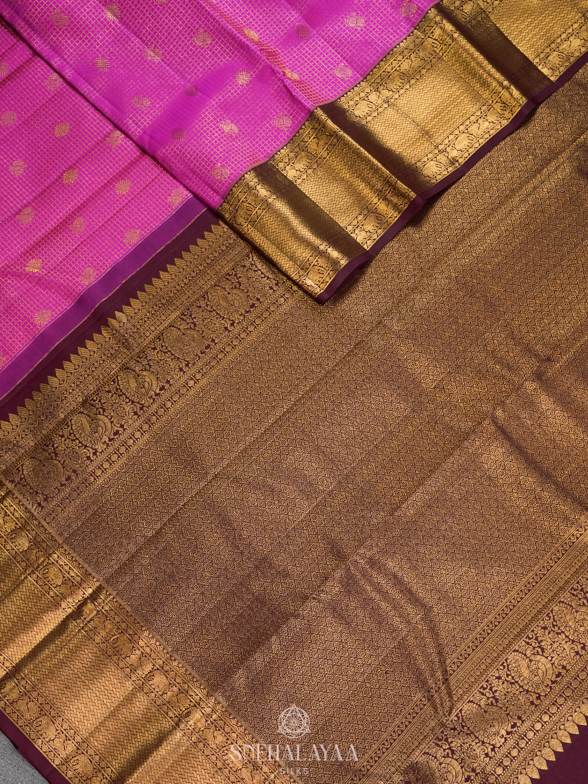 Pink Kanjivaram Silk Saree