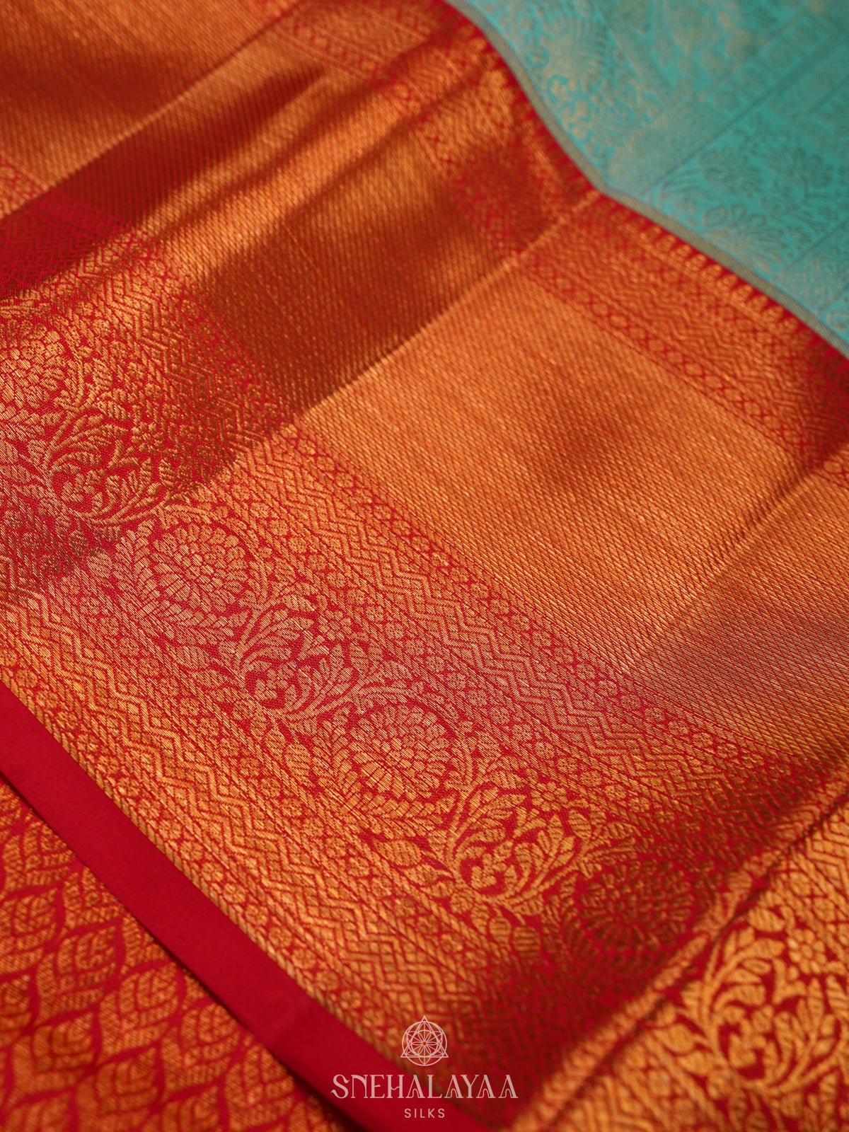 Mint Green Kanjivaram Silk Saree