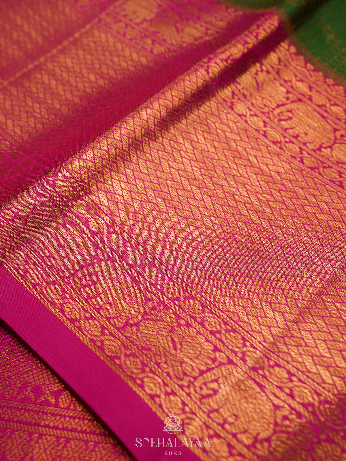 Emerald Green Kanjivaram Silk Saree