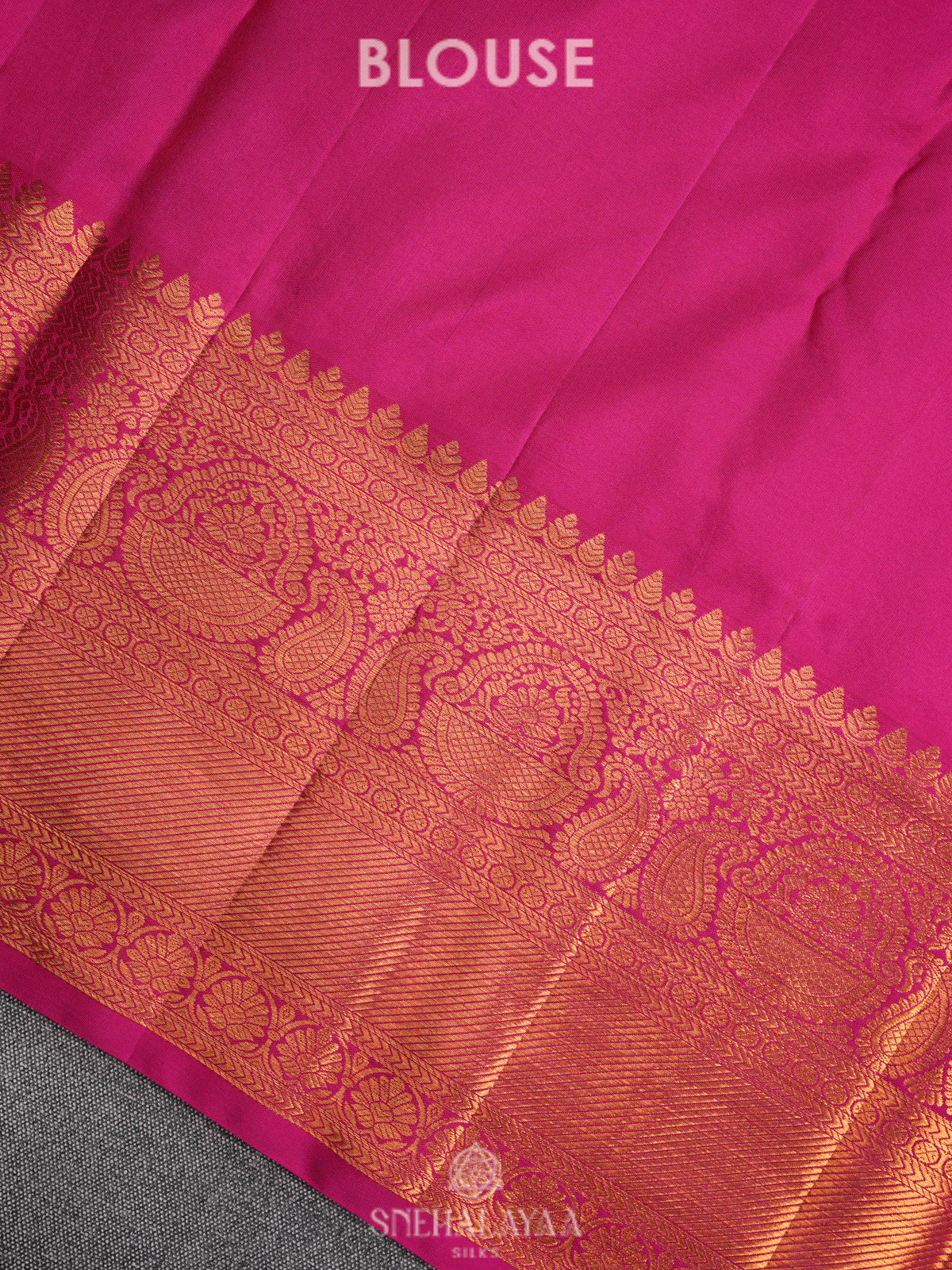 Peacock Blue Kanjivaram Silk Saree