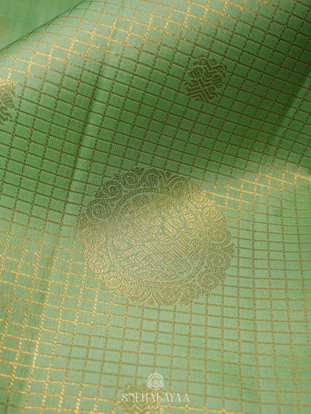 Pista Green Kanjivaram Silk Saree