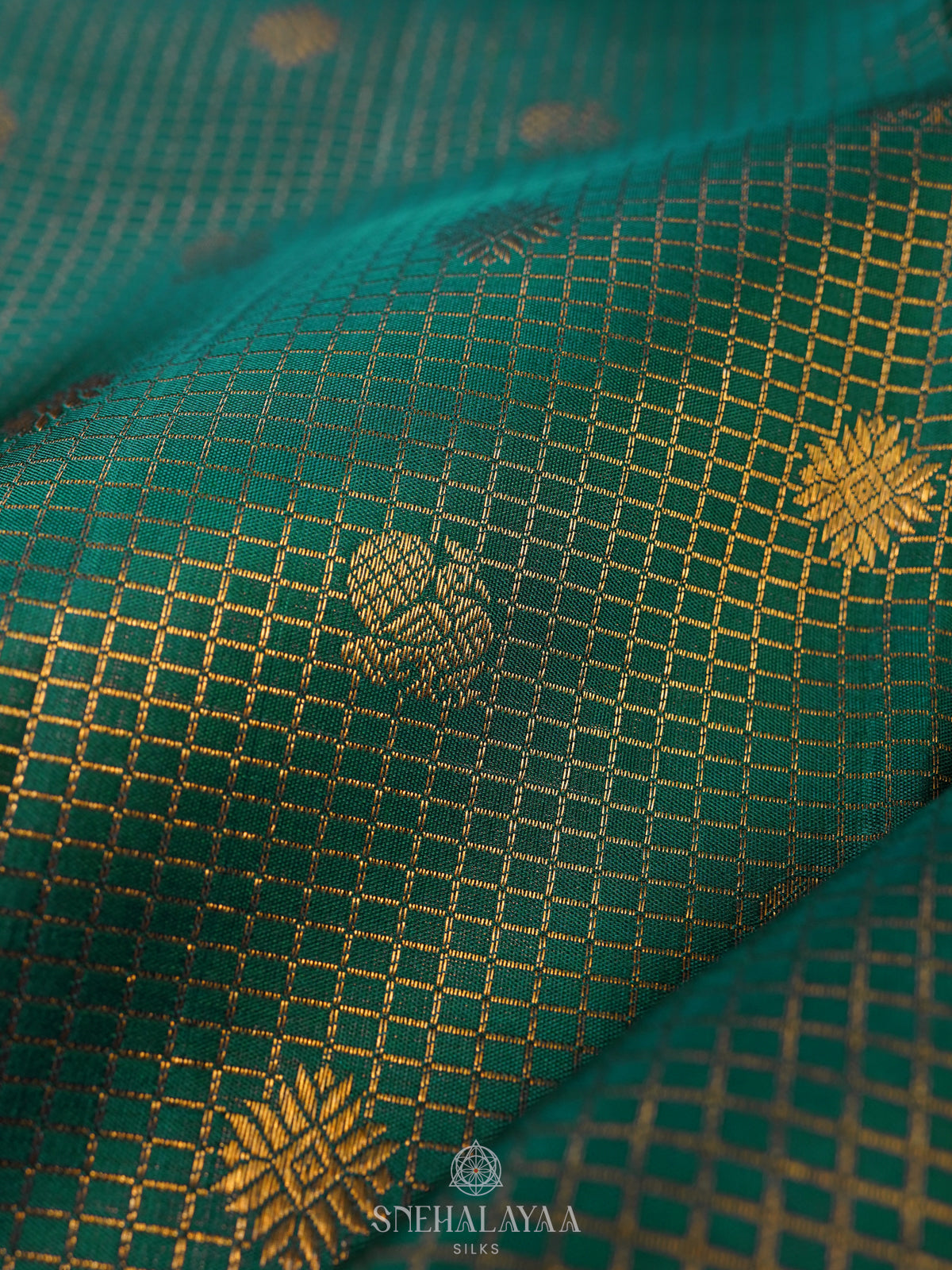 Forest Green Kanjivaram Silk Saree