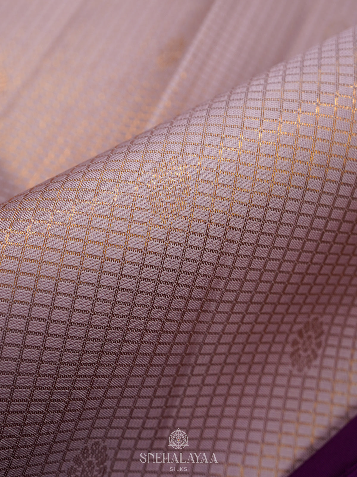Off White Kanjivaram Silk Saree