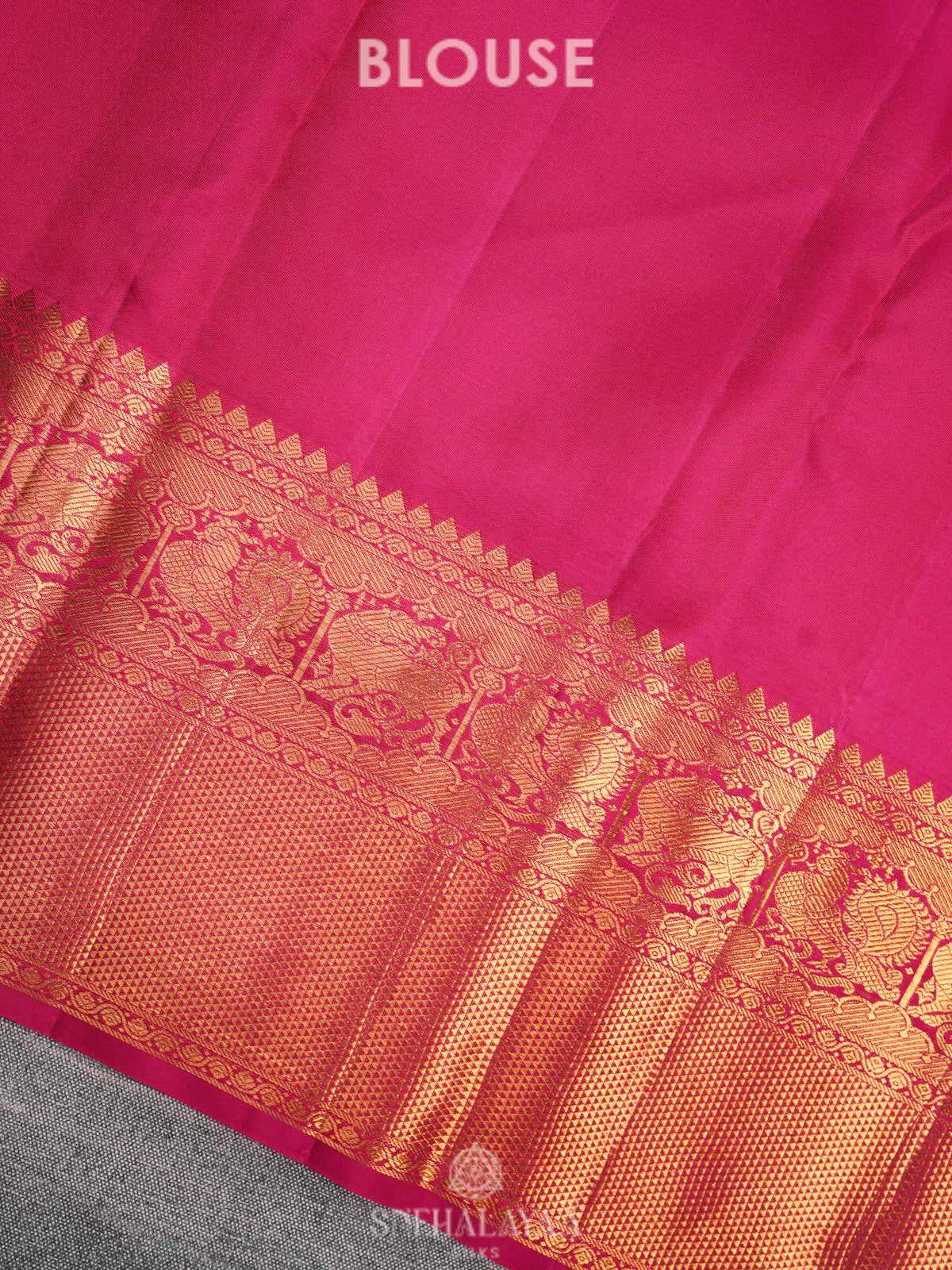 Peacock Blue Kanjivaram Silk Saree