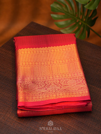 Pink Kanjivaram Silk Saree