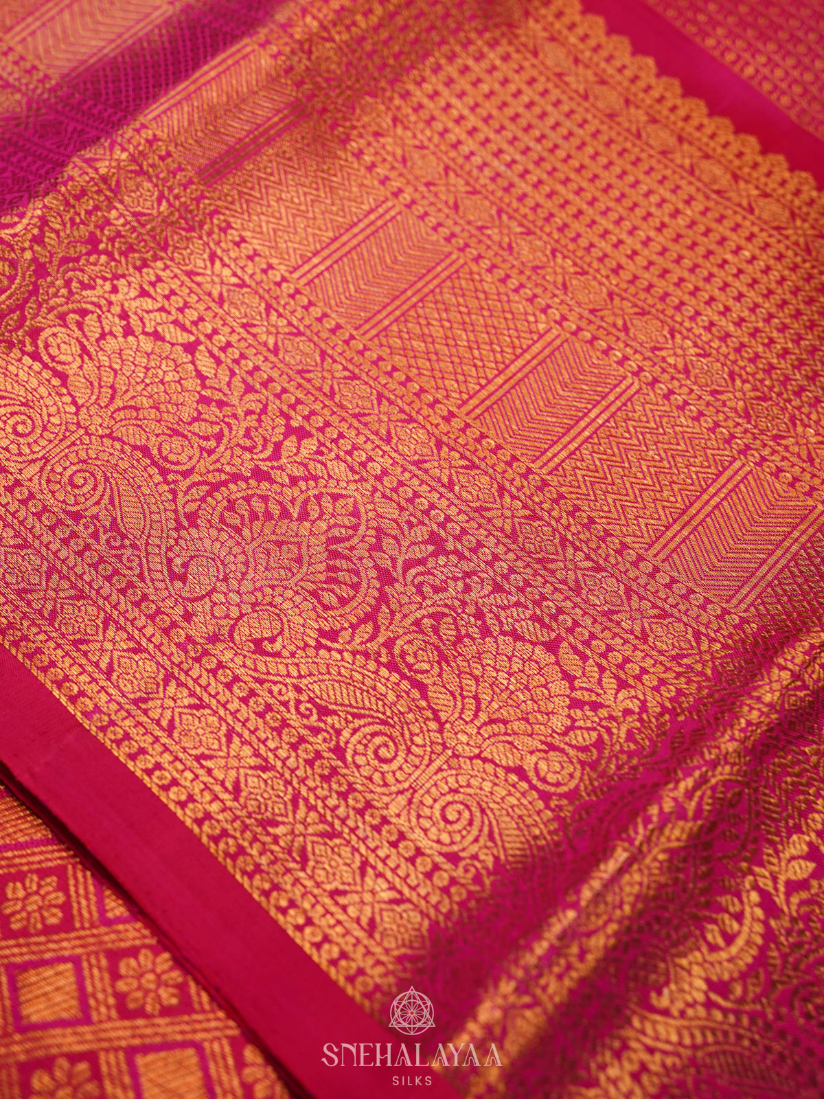 Pink Kanjivaram Silk Saree