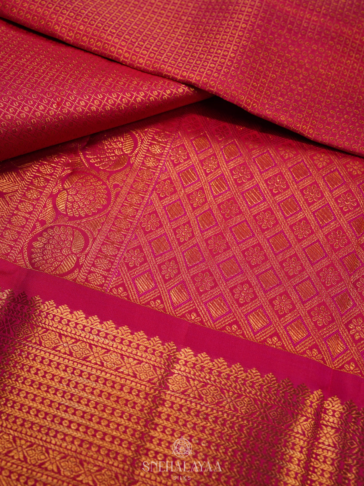 Pink Kanjivaram Silk Saree