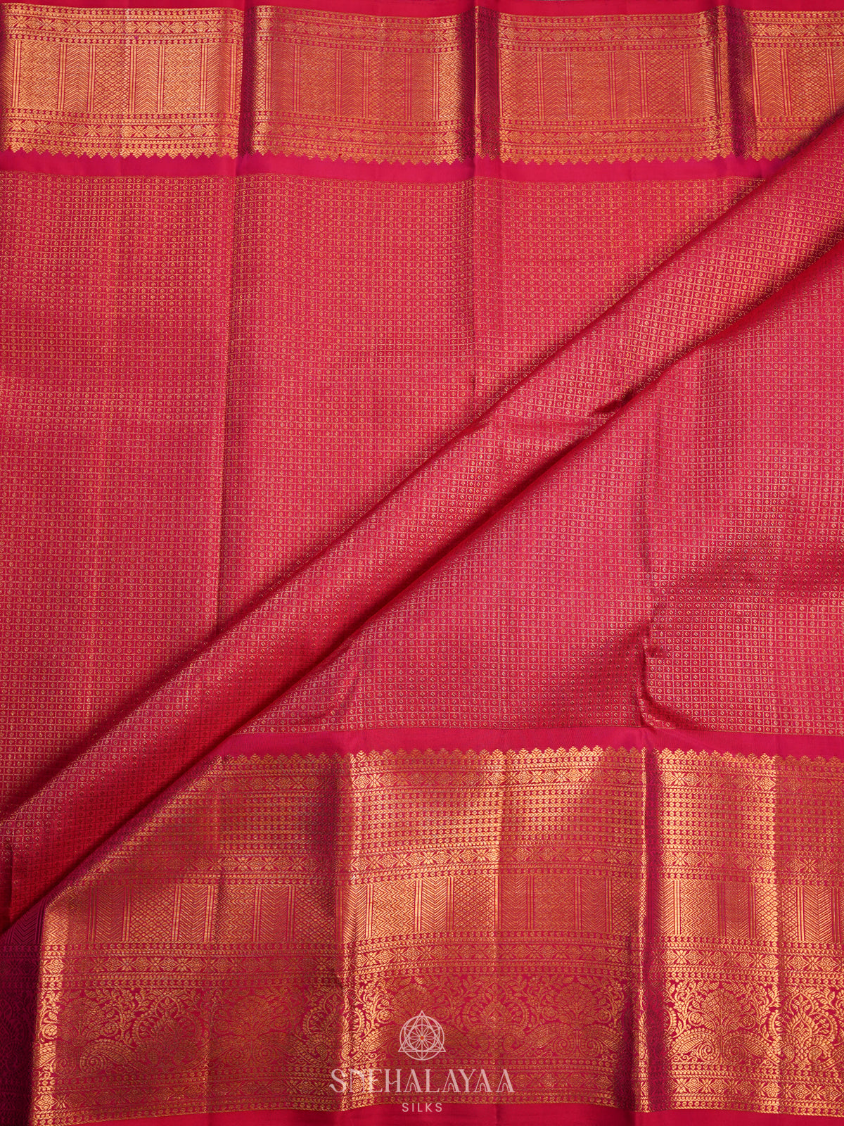 Pink Kanjivaram Silk Saree