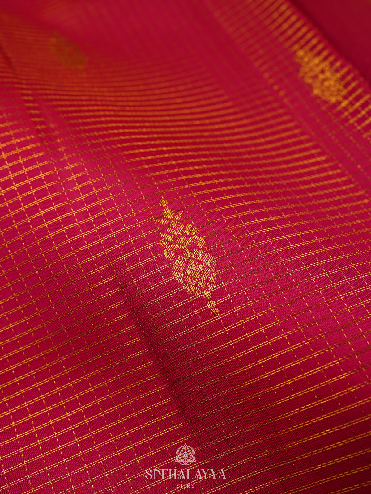 Ruby Red Kanjivaram Silk Saree