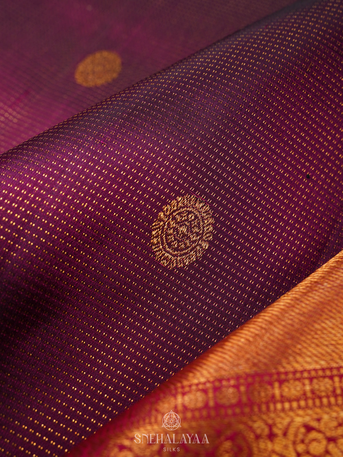 Magenta Kanjivaram Silk Saree
