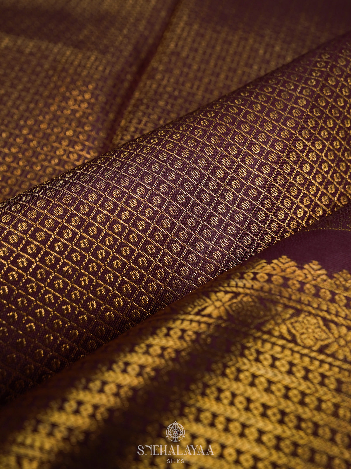 Maroon Kanjivaram Silk Saree