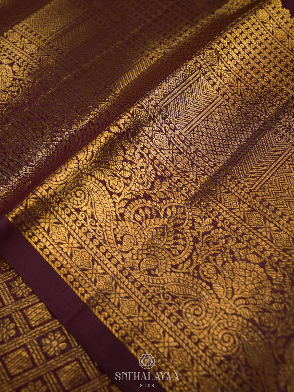 Maroon Kanjivaram Silk Saree