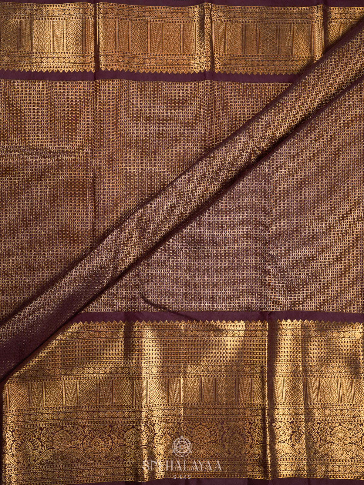 Maroon Kanjivaram Silk Saree