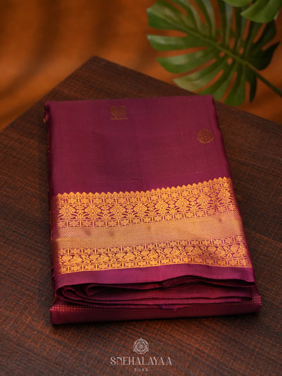 Magenta Kanjivaram Silk Saree