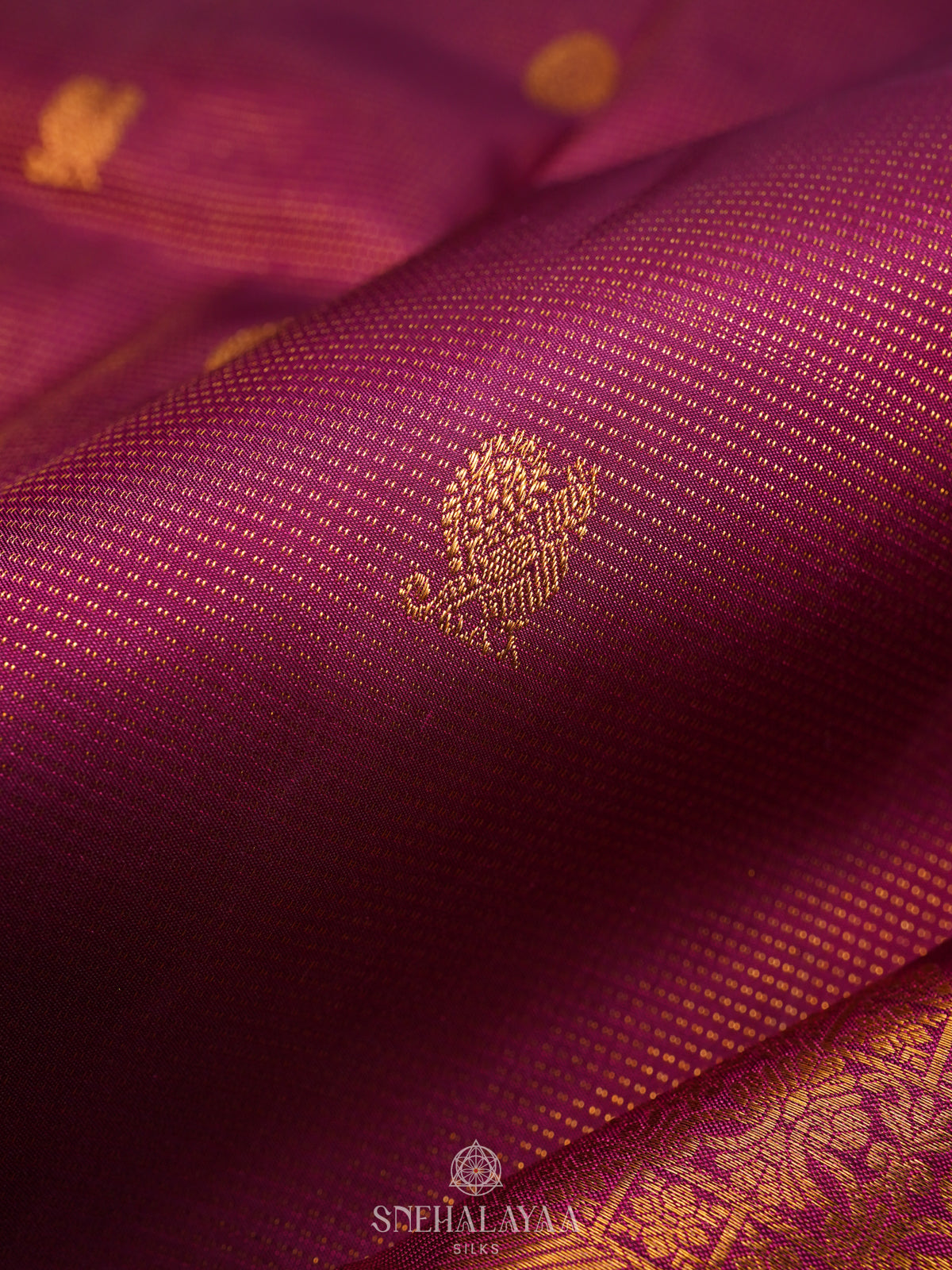 Magenta Kanjivaram Silk Saree