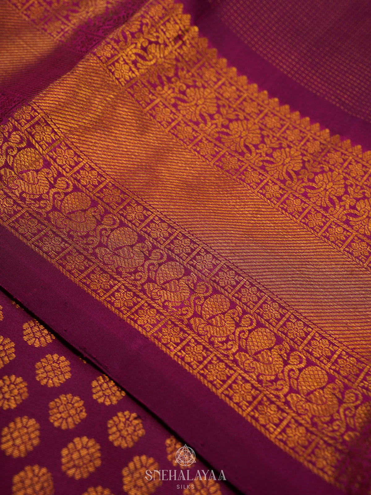 Magenta Kanjivaram Silk Saree