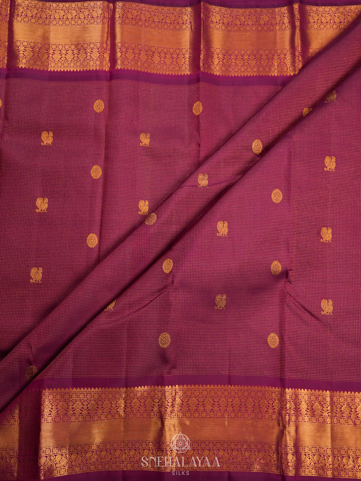 Magenta Kanjivaram Silk Saree