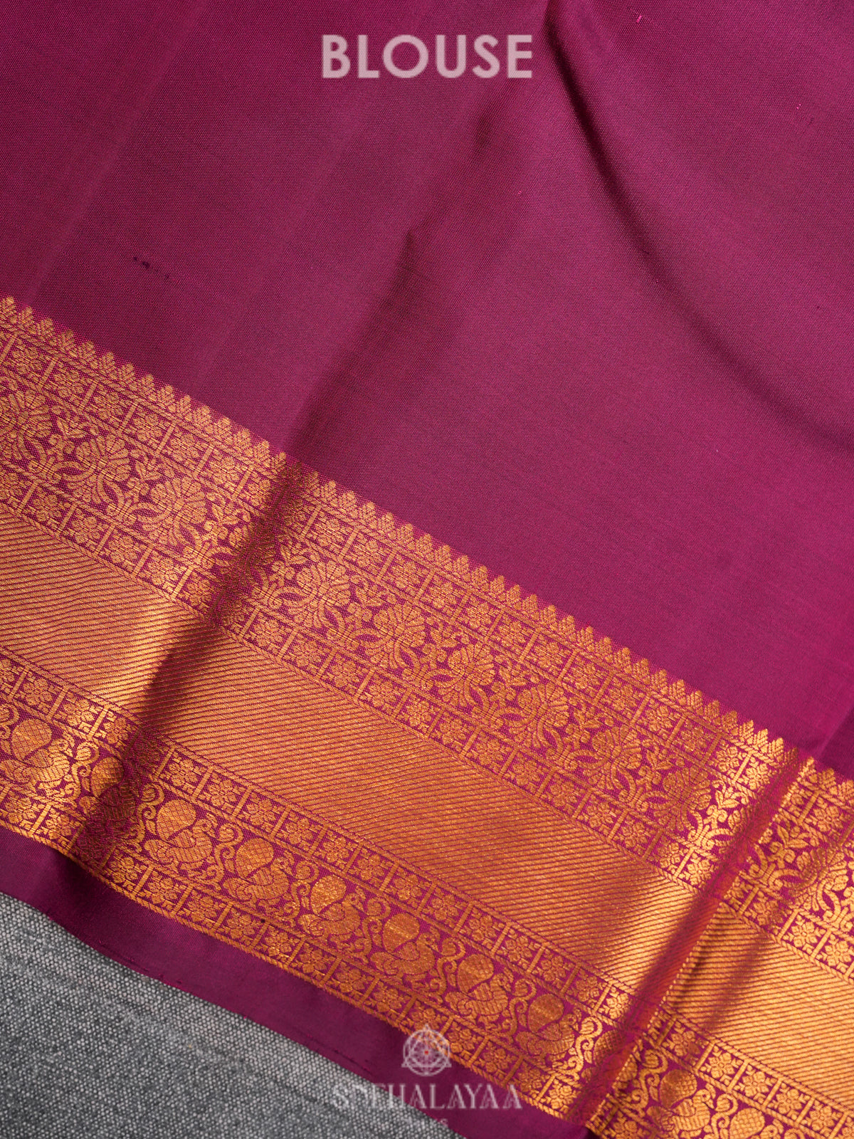 Magenta Kanjivaram Silk Saree