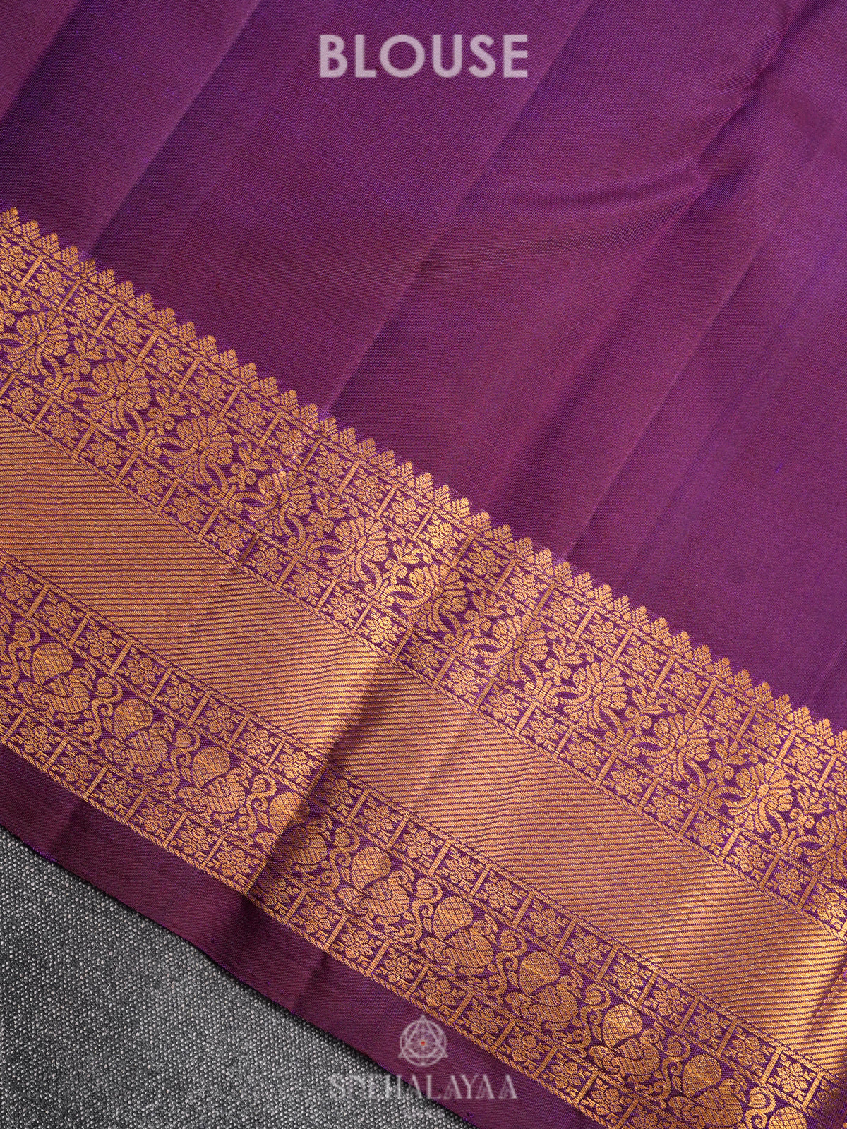 Purple Kanjivaram Silk Saree