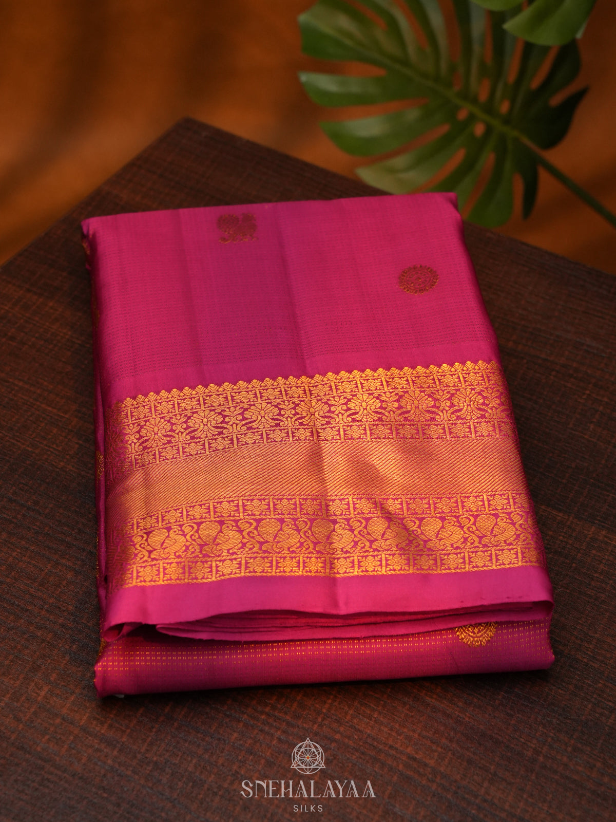 Pink Kanjivaram Silk Saree