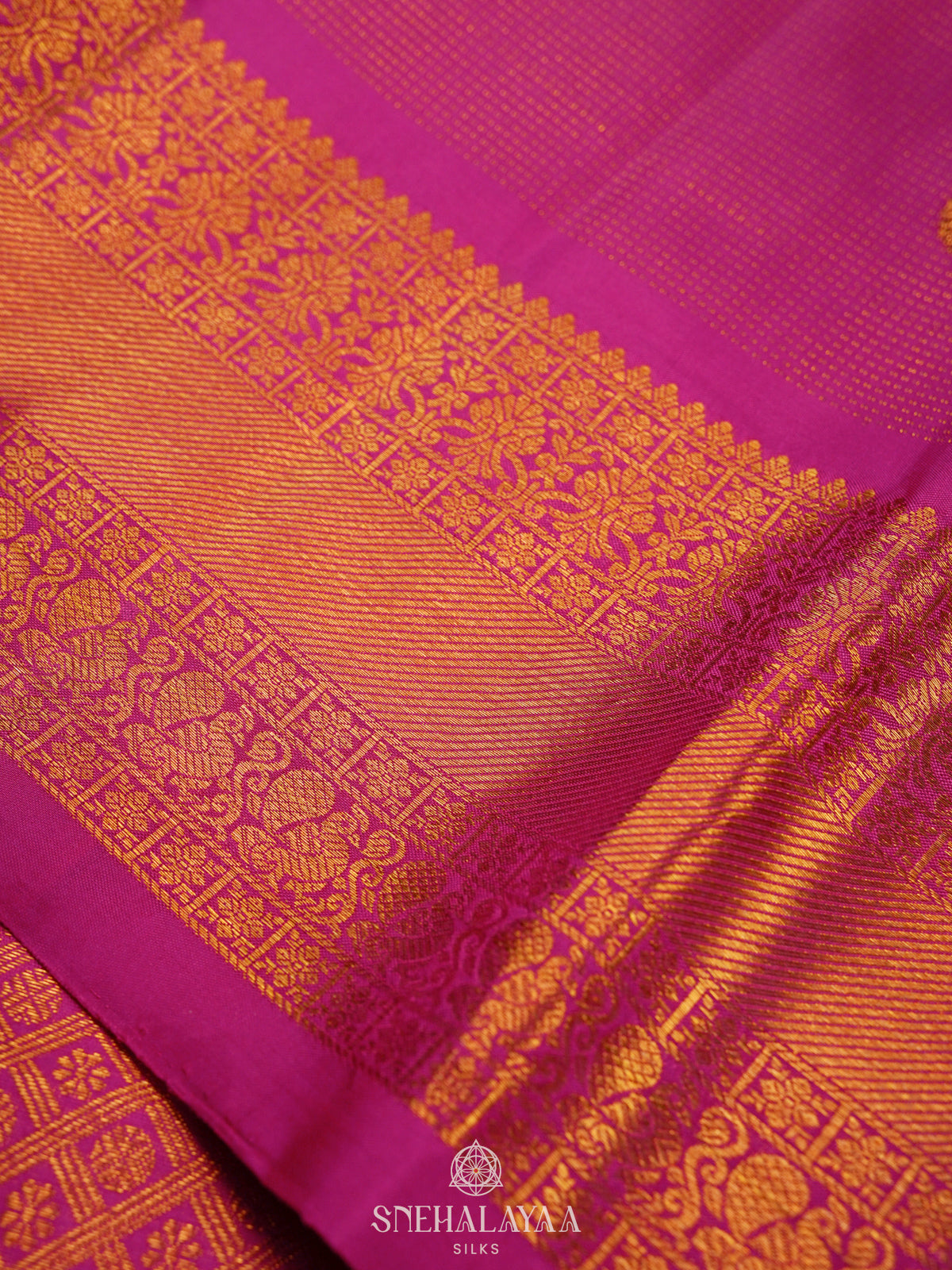 Pink Kanjivaram Silk Saree