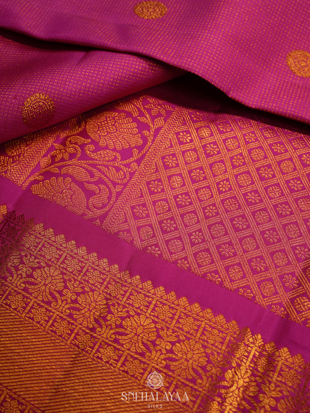 Pink Kanjivaram Silk Saree