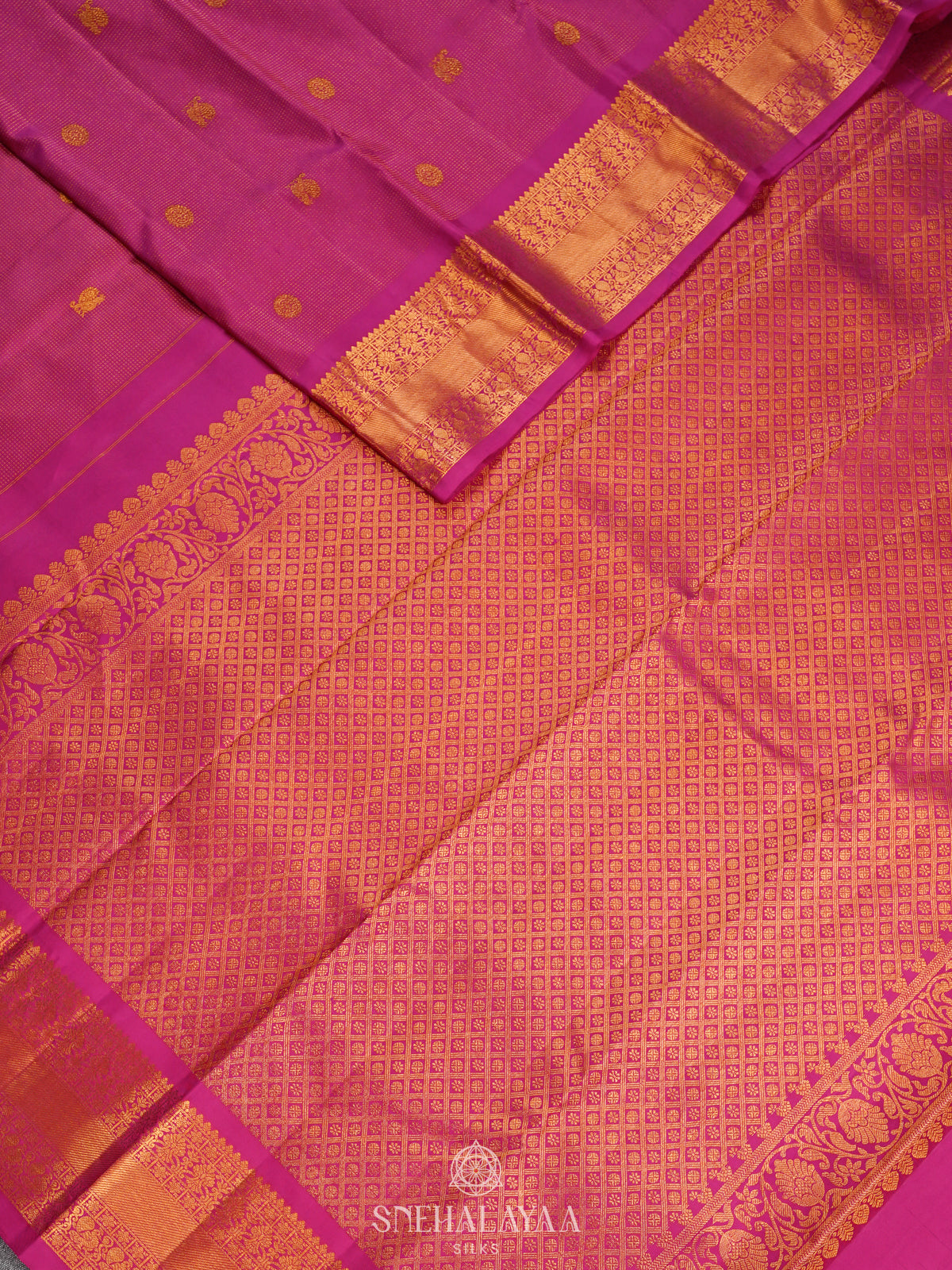 Pink Kanjivaram Silk Saree