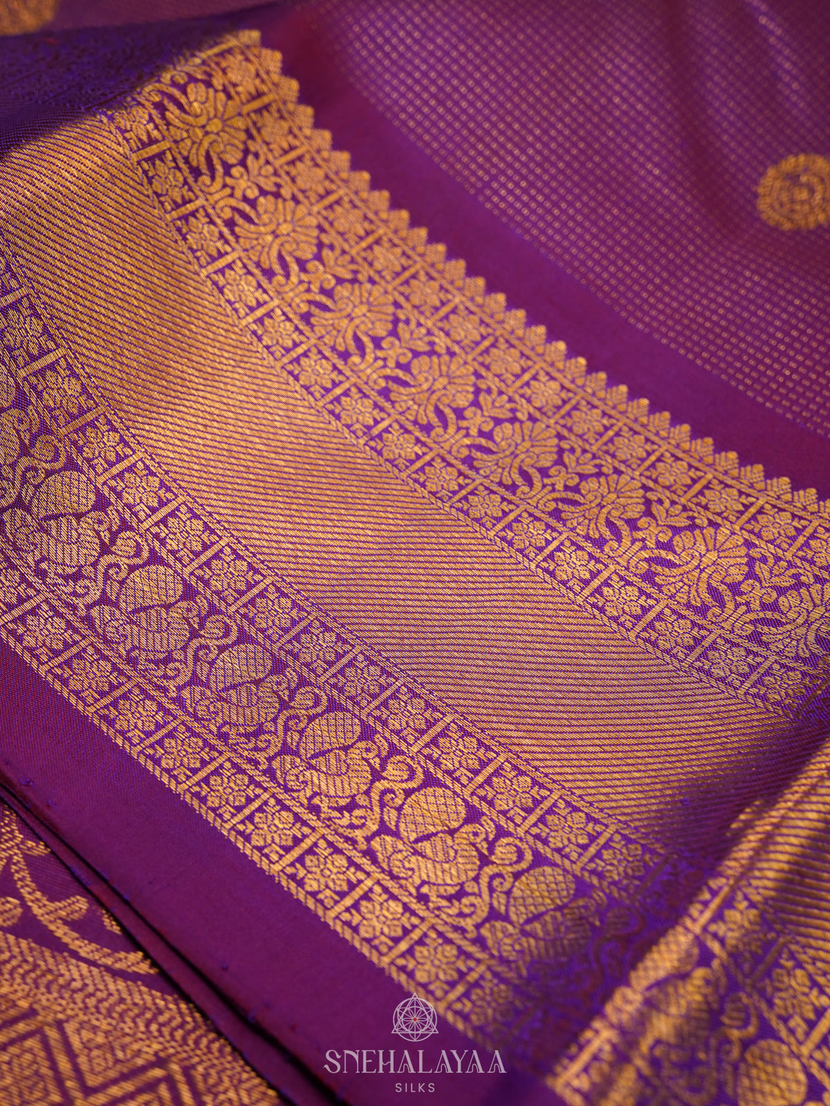 Purple Kanjivaram Silk Saree
