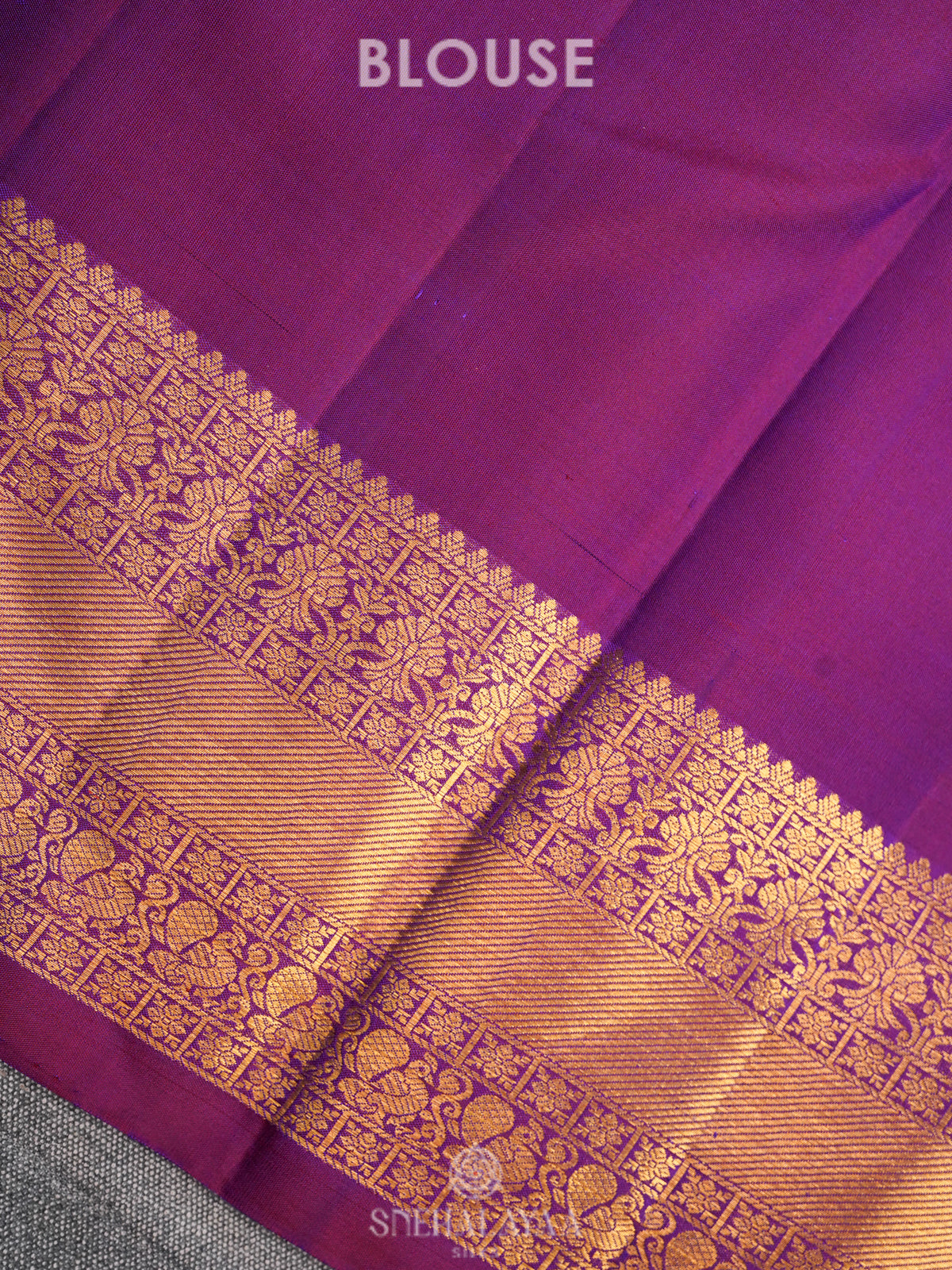 Purple Kanjivaram Silk Saree