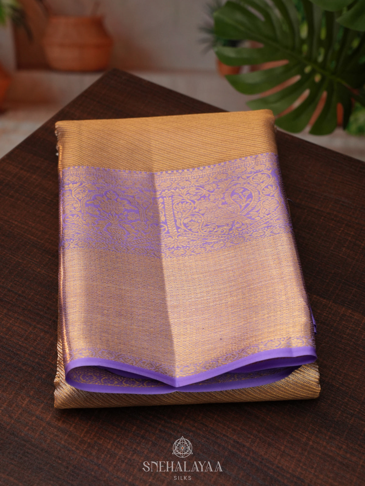 Gold Tissue Kanjivaram Silk Saree
