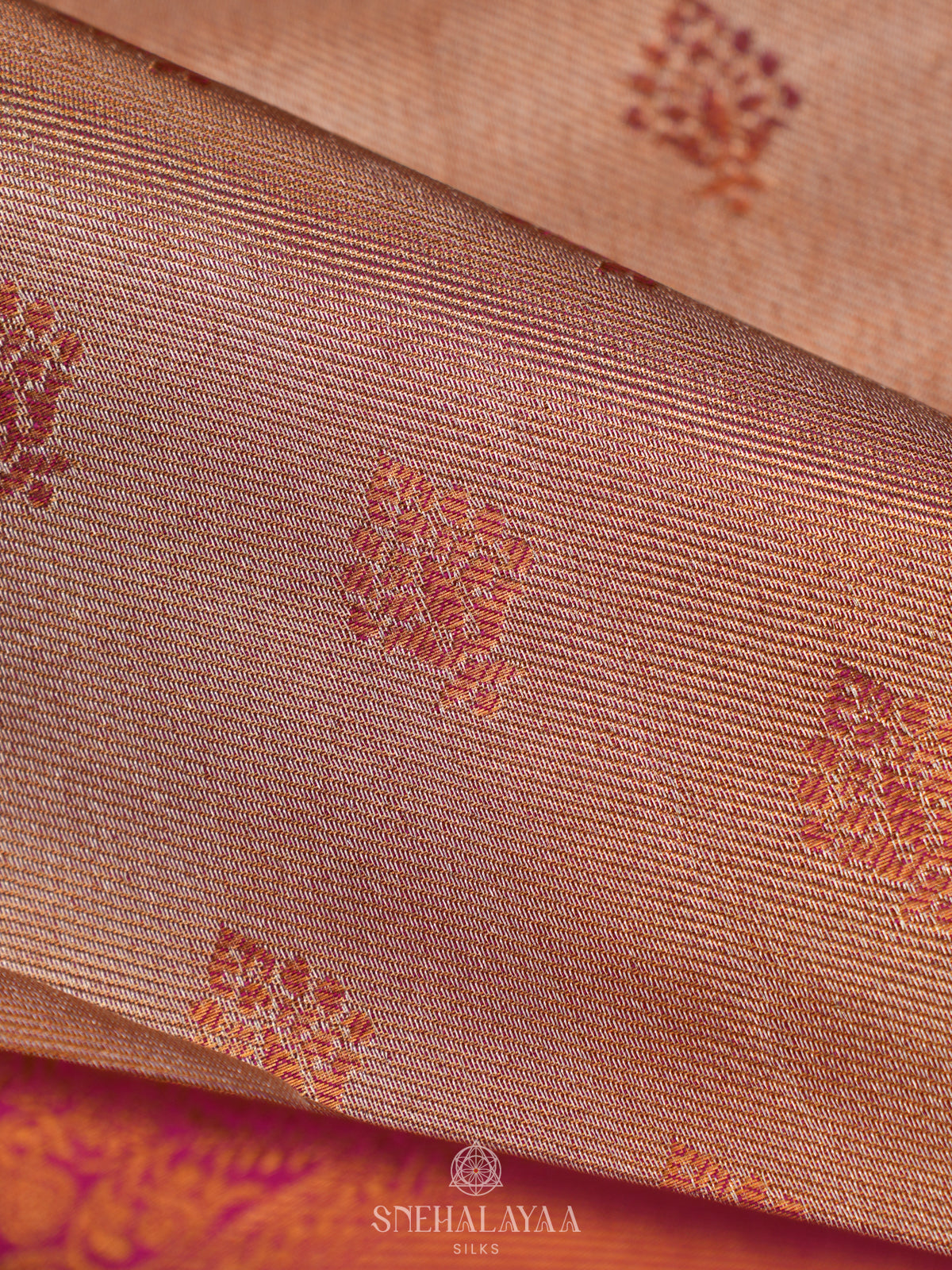 Beige Tissue Kanjivaram Silk Saree