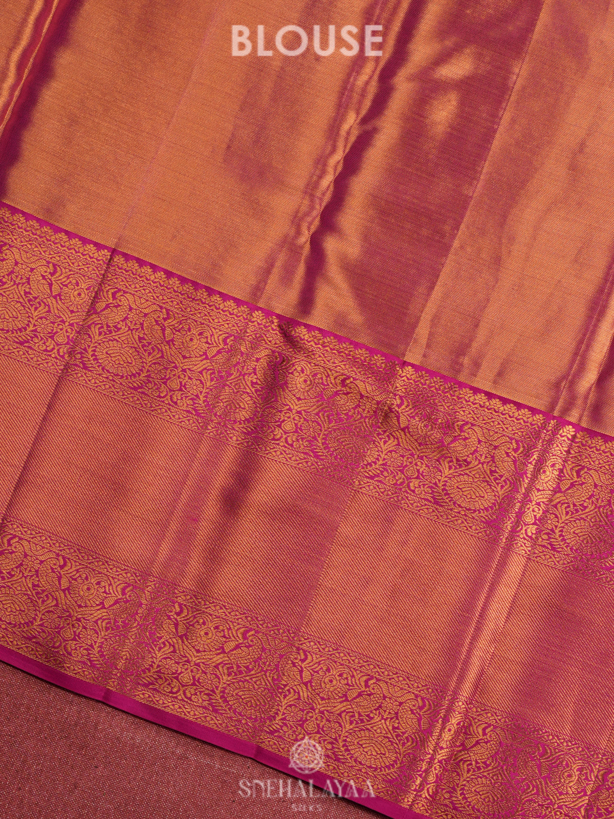 Beige Tissue Kanjivaram Silk Saree