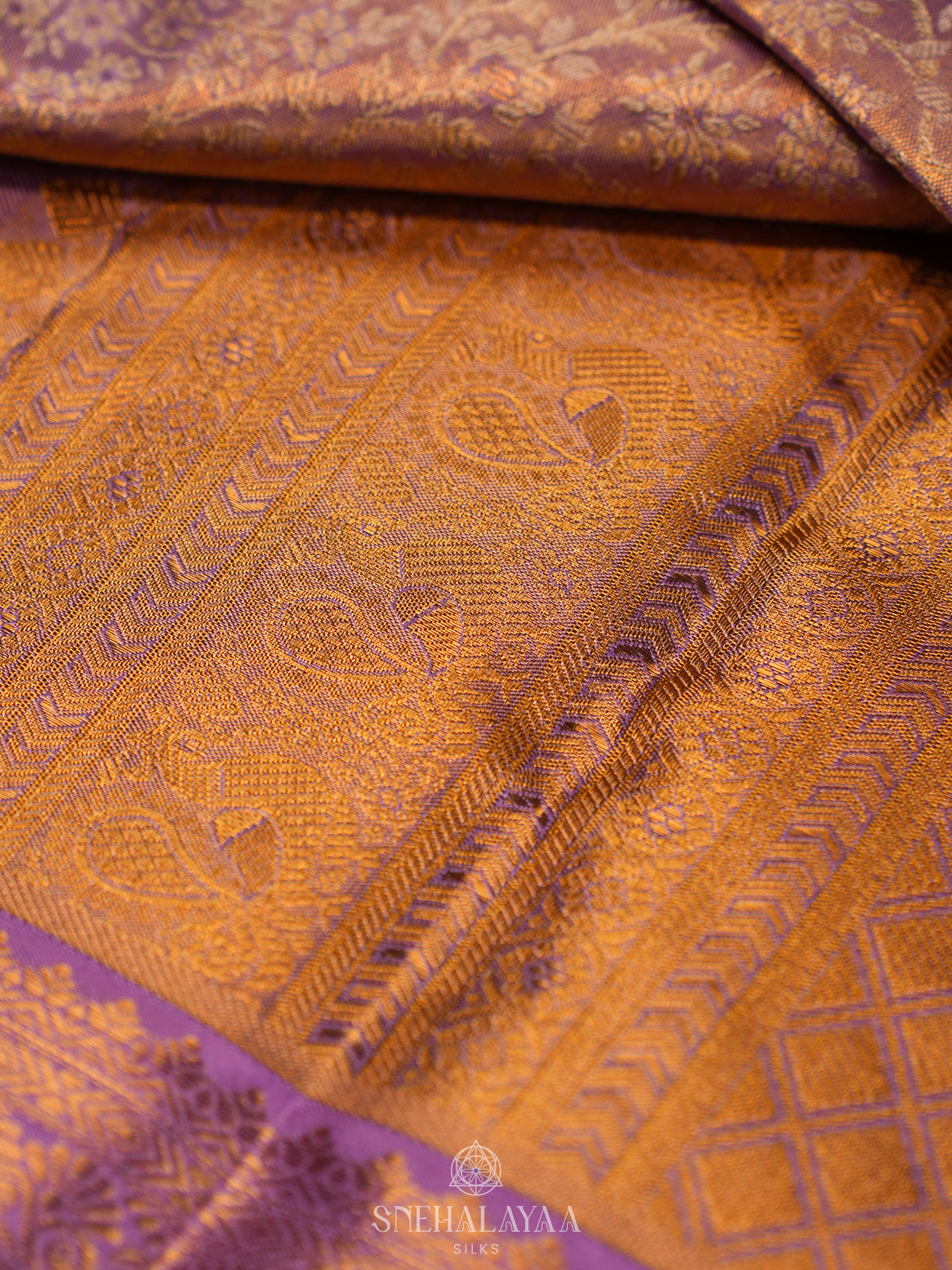 Rose Pink Tissue Kanjivaram Silk Saree