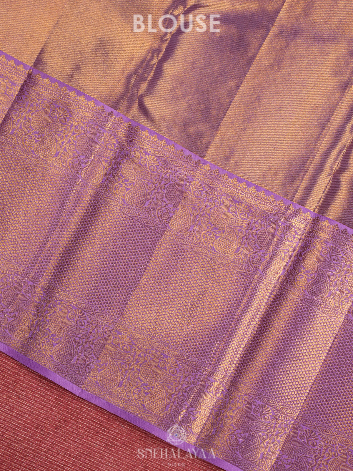 Rose Pink Tissue Kanjivaram Silk Saree