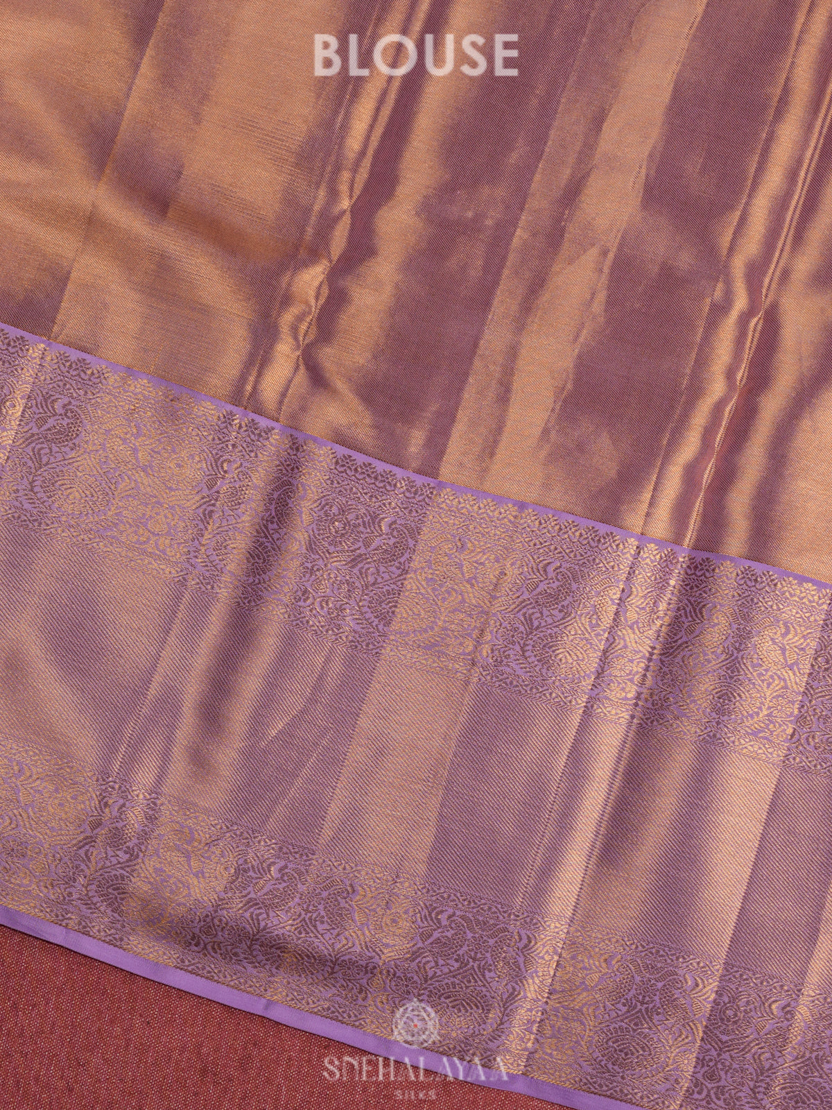 Rose Pink Tissue Kanjivaram Silk Saree
