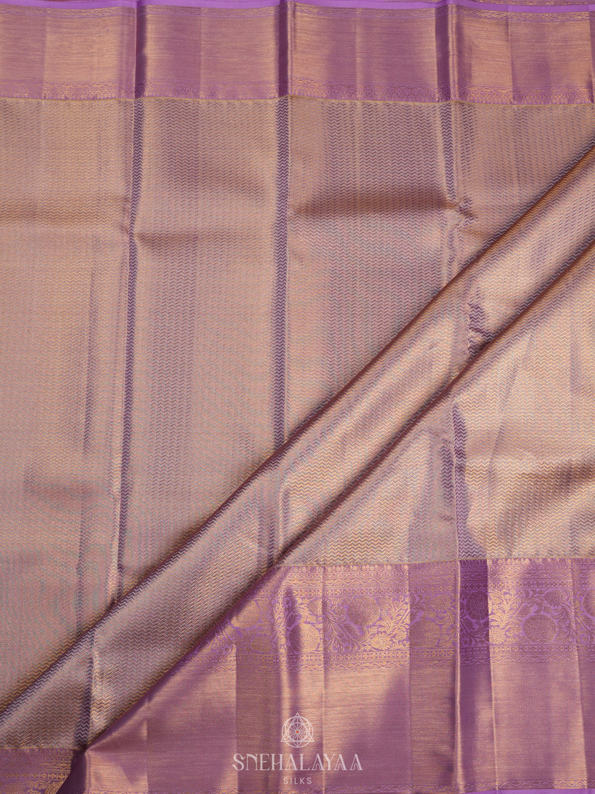 Rose Pink Tissue Kanjivaram Silk Saree