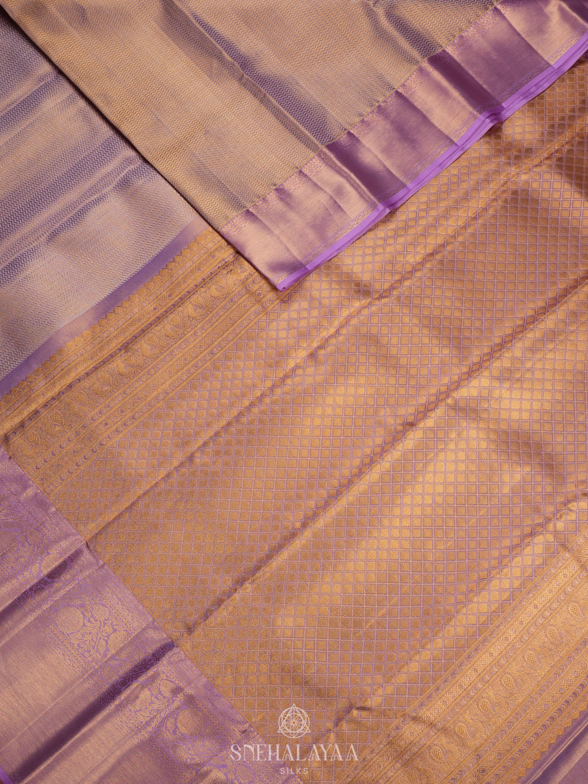 Rose Pink Tissue Kanjivaram Silk Saree