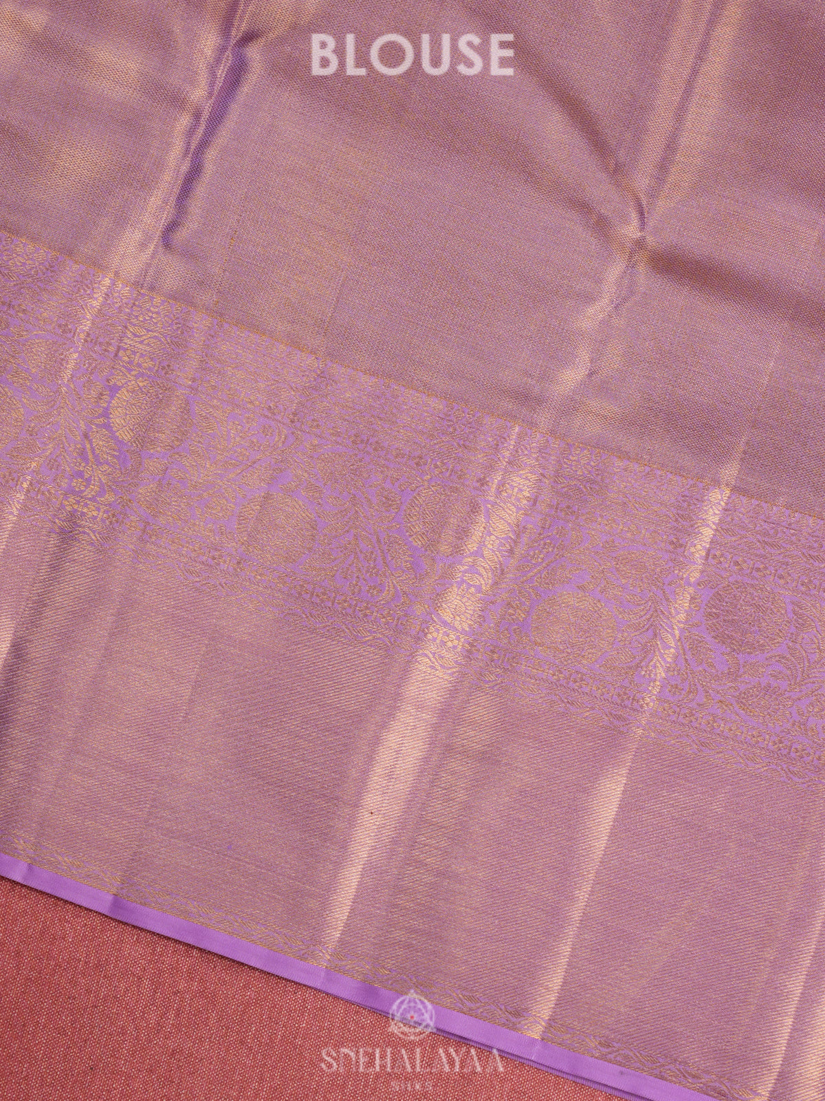 Rose Pink Tissue Kanjivaram Silk Saree